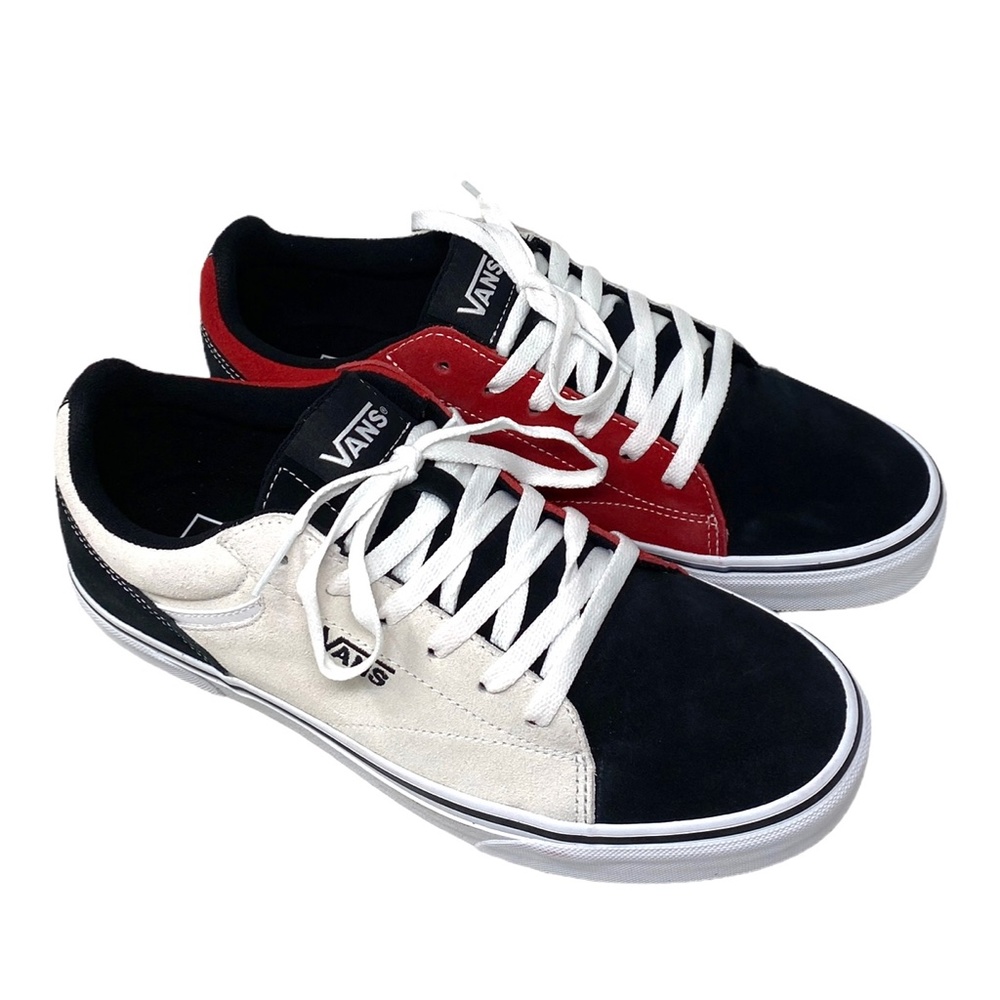 VANS Seldan Men's Shoe Sneakers Rally Suede Red Black Low Top Casual VN0A5HTZBA2 - Picture 3 of 12
